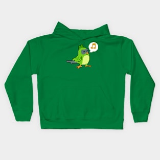 Fly High: Pixel Art Illustration for Whimsical Bird Tees Kids Hoodie